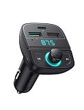 FM-трансмиттер для автомобиля с зарядкой PD/QC 3.0 Bluetooth 5.0 черный Ugreen