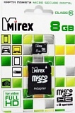 Флеш карта microSD/microSDHC  8GB Mirex Class 10 (SD адаптер)
