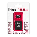 Флеш карта microSD 128GB Mirex microSDXC Class 10UHS-I (SD адаптер)