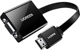 Адаптер переходник HDMI - VGA конвертер 25 см. черный (MM103) Ugreen