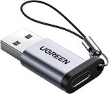 Адаптер переходник USB 3.0-A - Type-C M/F серый (US276) Ugreen
