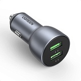 Устройство зарядное автомобильное USB 2 порта Quick Charge 3.0 dark blue (CD213), Ugreen